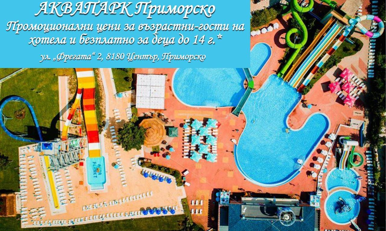 Perla Sun Beach Hotel Приморско Экстерьер фото