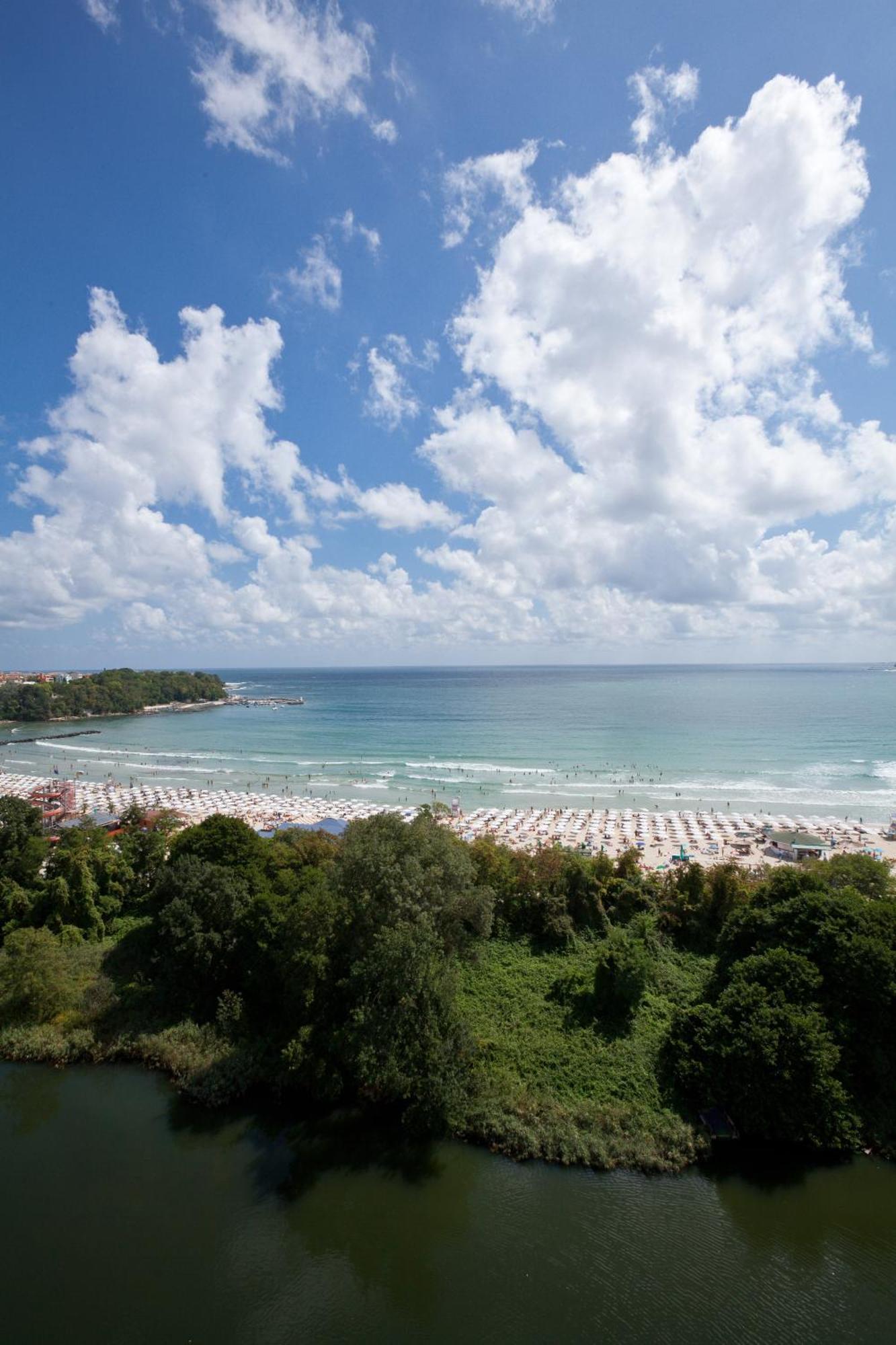 Perla Sun Beach Hotel Приморско Экстерьер фото
