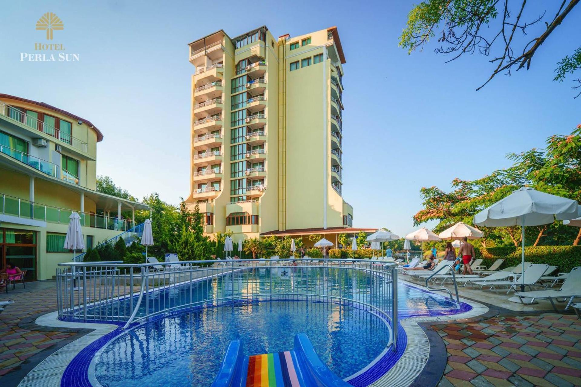 Perla Sun Beach Hotel Приморско Экстерьер фото