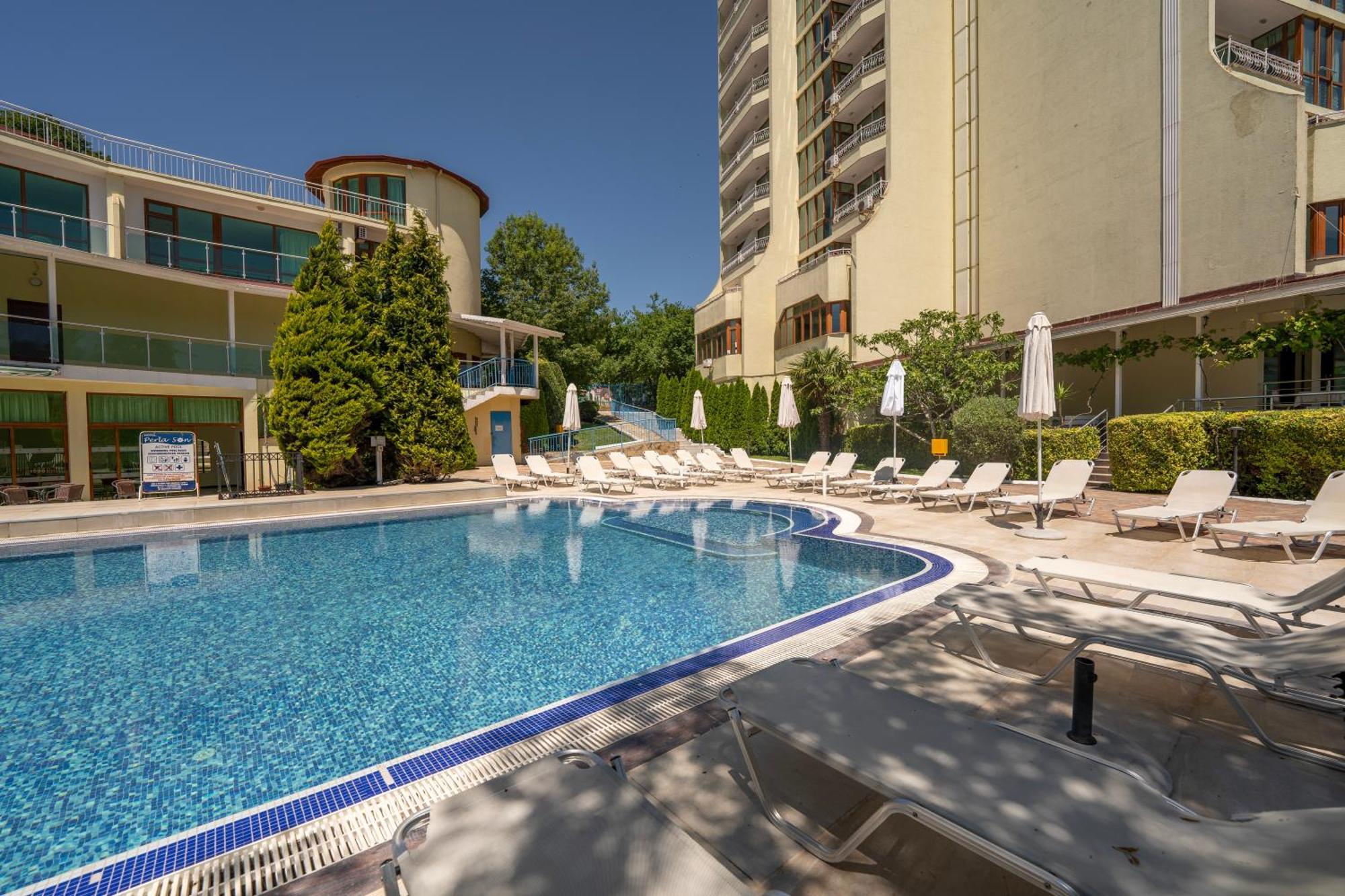 Perla Sun Beach Hotel Приморско Экстерьер фото