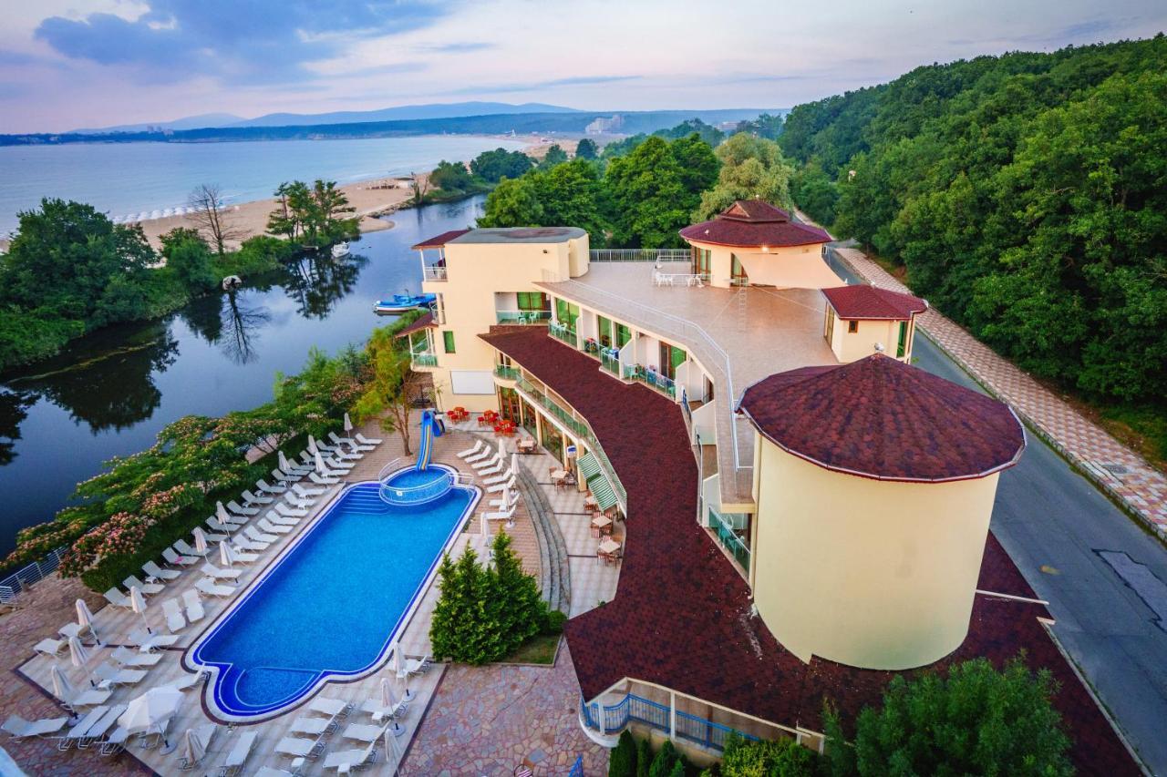 Perla Sun Beach Hotel Приморско Экстерьер фото